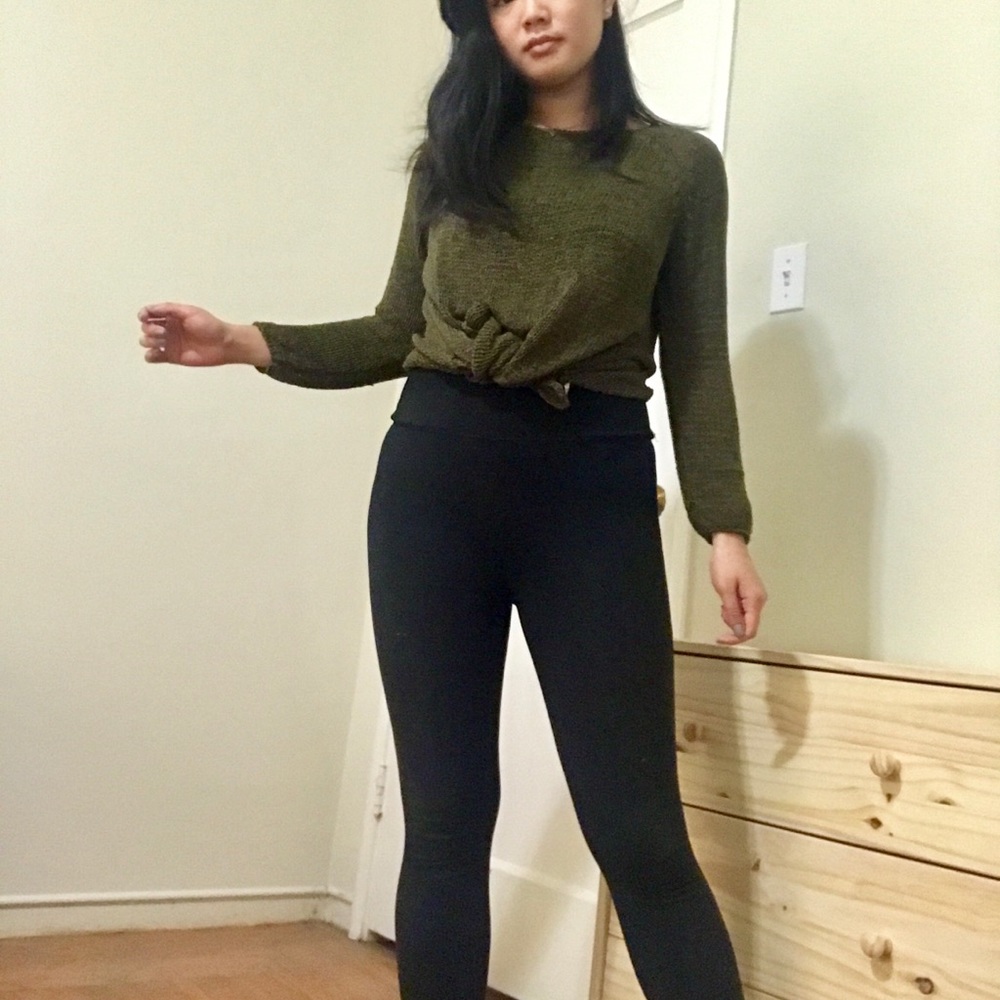 American Apparel Olive Green Sweater